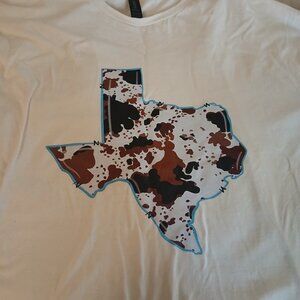 Women's tan Texas tee